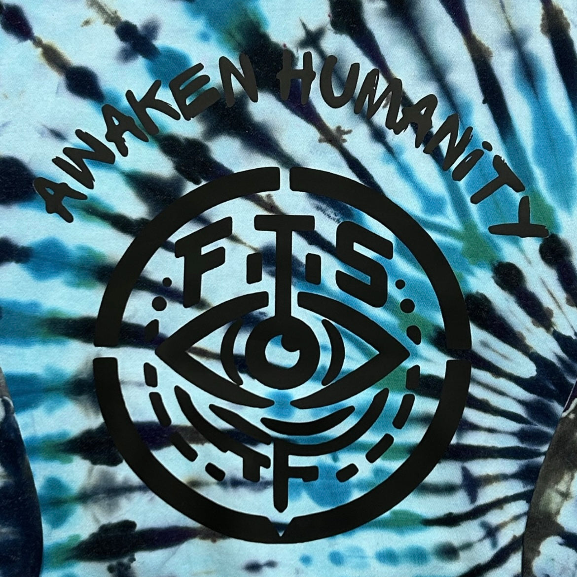 FTS AWAKEN HUMANITY Tie-Dye Hoodie (M)